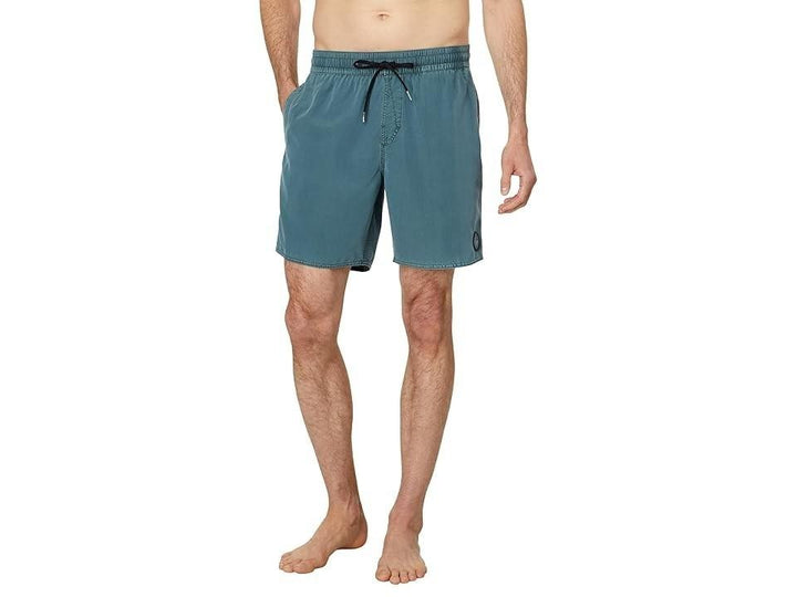 Translation missing: en.Volcom Men's  Center Trunk 17 Swim Trunks Service Blue-Medium