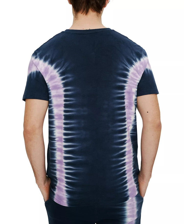 Translation missing: en.Eleven Paris Men's Embroidered Flower Tie Dye T-Shirt African Violet Tie Dye-2XL