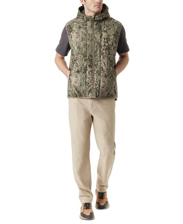Translation missing: en.Bass Outdoor Men's Earlybird Runner Camo Vest Bark Camo Deep Lichen-Medium