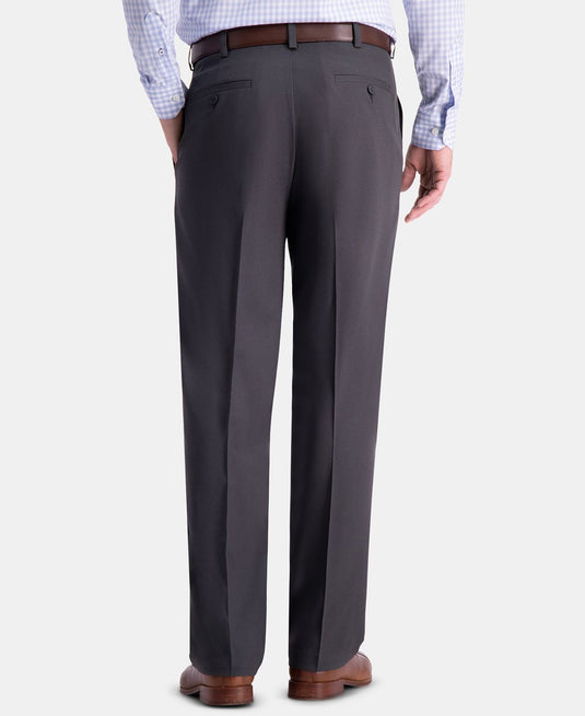 Translation missing: en.Haggar Men's Cool 18Pro Reg-Fit Expand Waist Pleated Dress Pants Dk Grey-44/32
