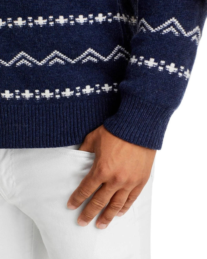 Translation missing: en.Major Department Store Designer Reg Fit Merino Wool Cardigan in Indigo Artic-S