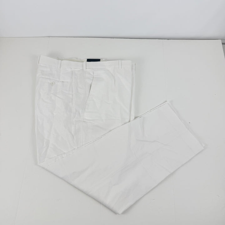 Translation missing: en.Perry Ellis Men's Linen Blend Solid Twill Pants - Bright White-40x30