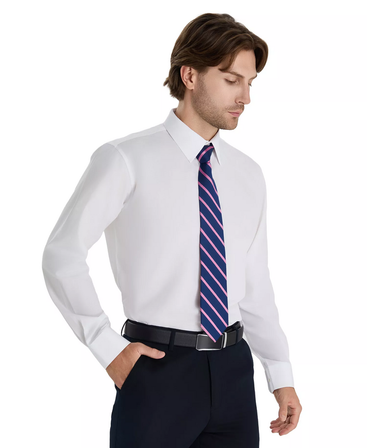 Translation missing: en.Club Room Men's Regular-Fit Dress Shirt Cotton Blend Bright White S14-14.5 32/33