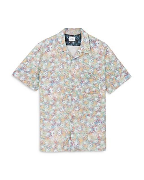 Translation missing: en.Ps Paul Men's Smith Floral Print Regular Fit Camp Shirt Multicolor-Size Large