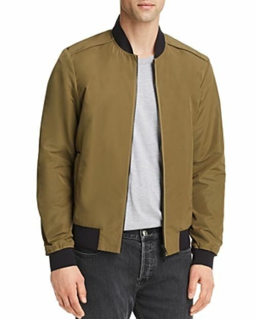 Translation missing: en.Pacific &amp; Park Men's Lightweight  Bomber Jacket Olive Green Medium