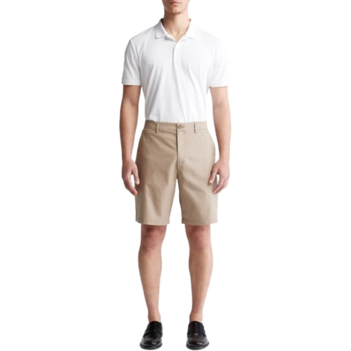 Translation missing: en.Calvin Klein Men's Refined Slim Fit 9in Shorts - Greige Beige-30W