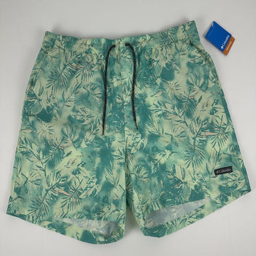 Translation missing: en.Columbia Men's Summertide Stretch Printed Shorts Ice Green Sketchy Paradise-2XL