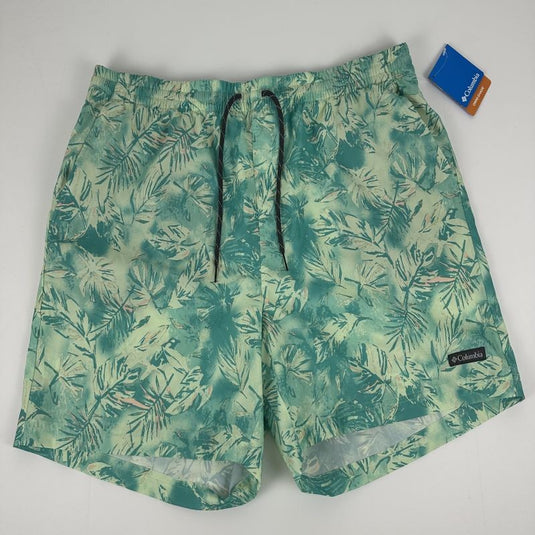 Translation missing: en.Columbia Men's Summertide Stretch Printed Shorts Ice Green Sketchy Paradise-2XL