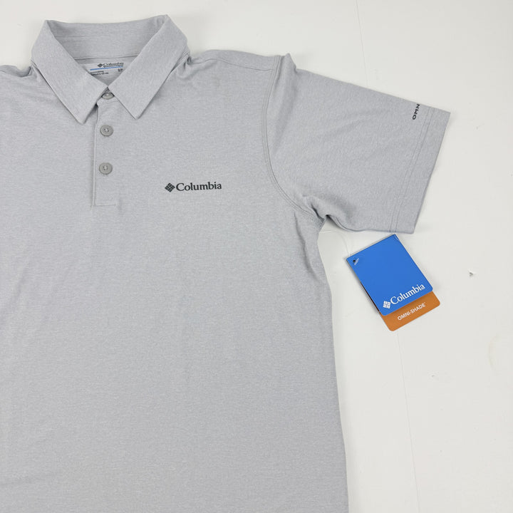 Translation missing: en.Columbia Men's Carter Short Sleeve Performance Crest Polo Grey-Small