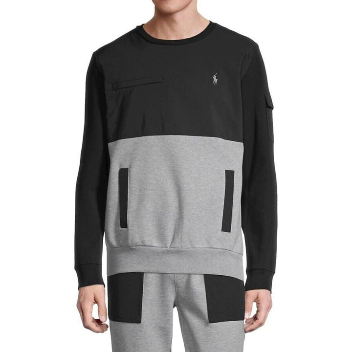Translation missing: en.Polo Ralph Lauren Men's Water Repellent Hybrid Sweatshirt in Grey Heather-Small