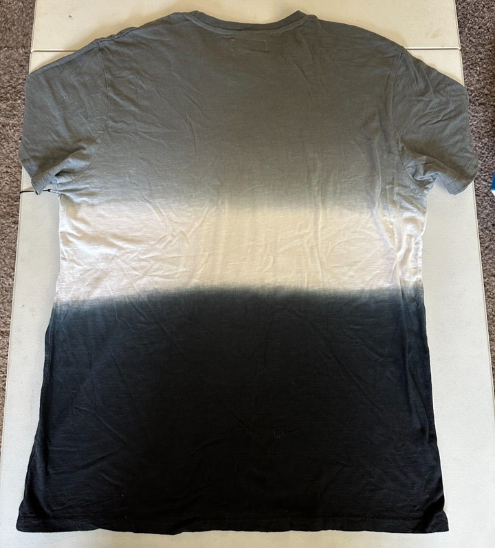 Translation missing: en.Mister NY Men's Cotton 3 Part Dip Dye T-Shirt Grey/White/Black-Small