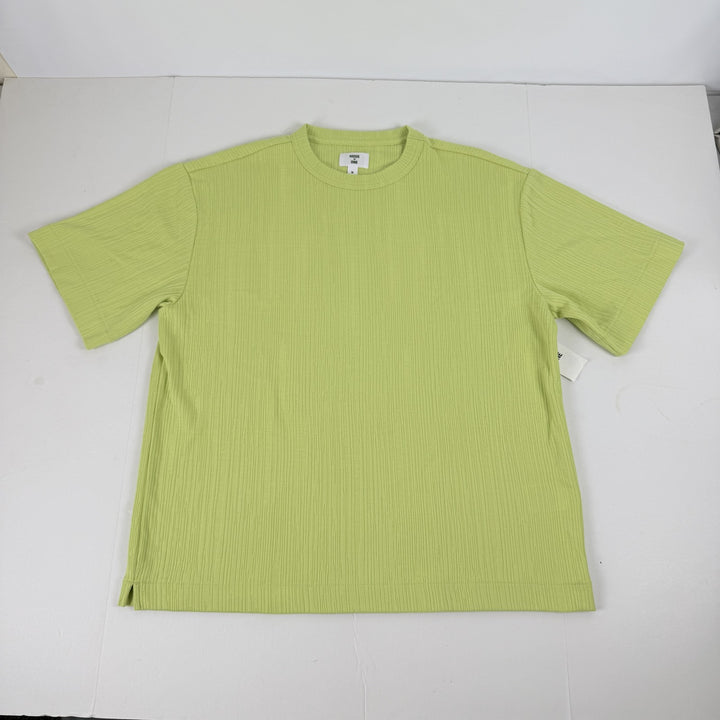 Translation missing: en.Mode of One Men's Short-Sleeve Relaxed-Fit Crinkle T-Shirt Green-Medium