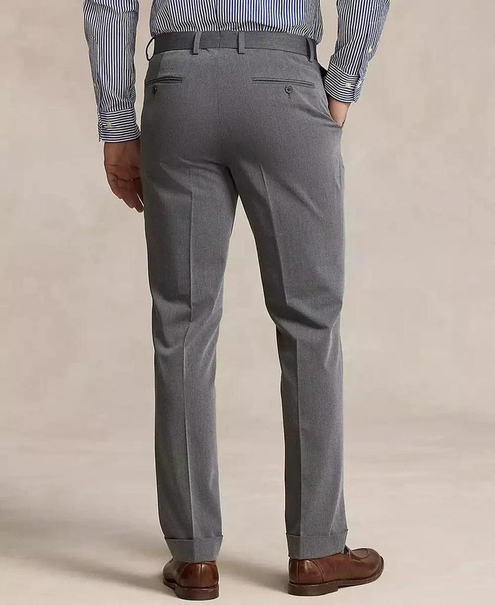 Translation missing: en.Polo Ralph Lauren Dress Pants Men's 38x30 Light Grey Twill Cuffed Hems
