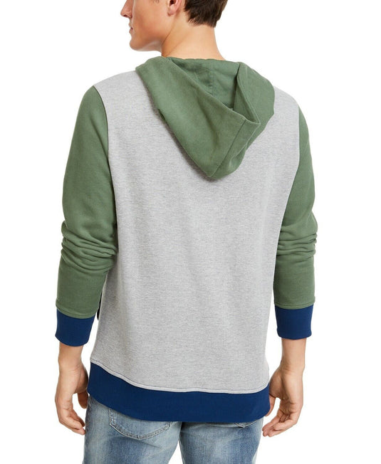 Translation missing: en.American Rag Men's Colorblocked Belted Hoodie Laurel Leaf 2XL