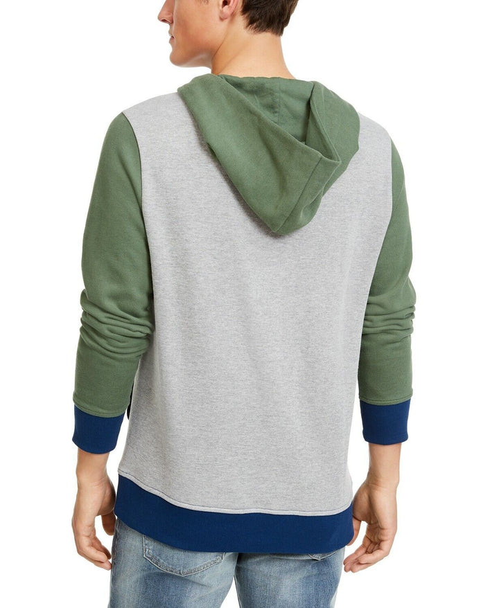 Translation missing: en.American Rag Men's Colorblocked Belted Hoodie Laurel Leaf 2XL