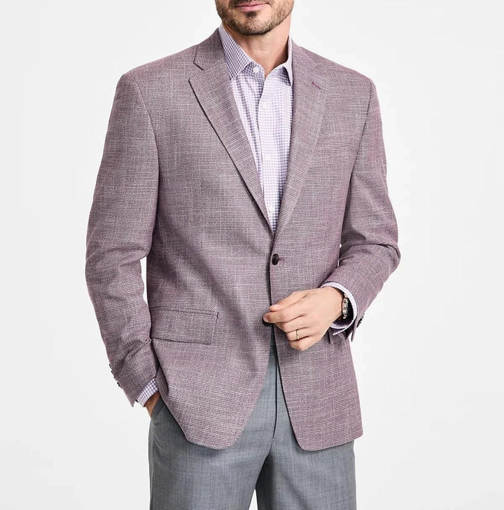 Translation missing: en.Michael Kors Kent Men's Classic-Fit Sport Coat Stretch Reg Fit Mulberry-42R