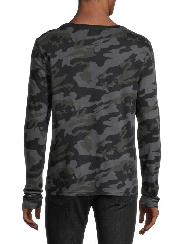 Translation missing: en.Sovereign Code Men's Wrap Long Sleeve T-Shirt in Marine Camo/Black-Small