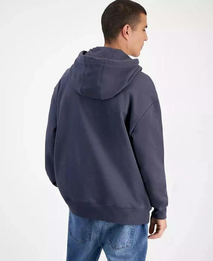 Translation missing: en.Mode of One Men's Relaxed-Fit Fleece Hoodie Ebony Grey-Large