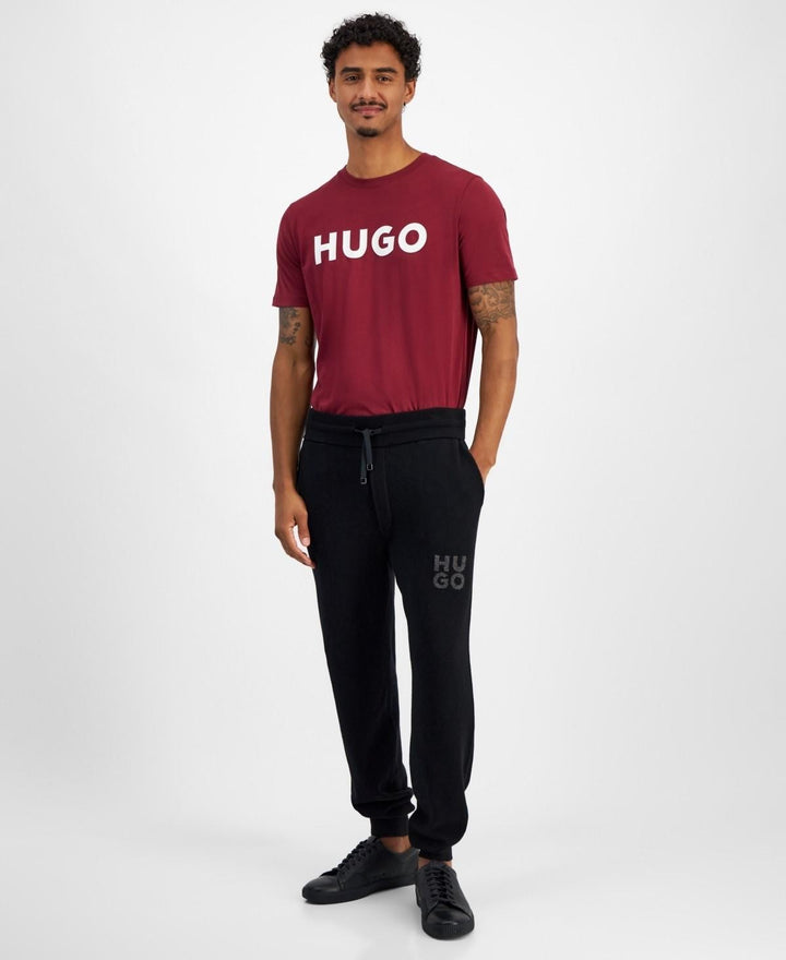 Translation missing: en.Hugo Boss Men's San Steero Relaxed Fit Cropped Drawstring Sweatpants Black-Large