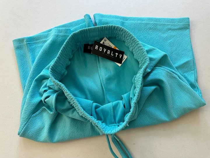 Translation missing: en.Royalty by Maluma Men's Relax-Fit Textured Ottoman Stripe Shorts Scuba Blue-Sm