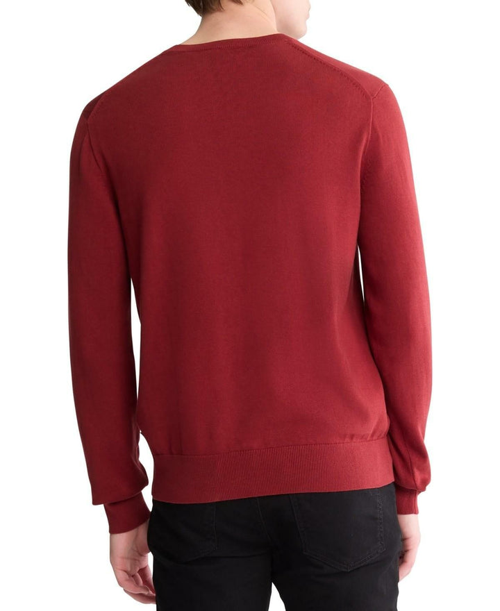 Translation missing: en.Calvin Klein Sweater Syrah Red Size 2XL Men's Premium Supima Cotton Crewneck