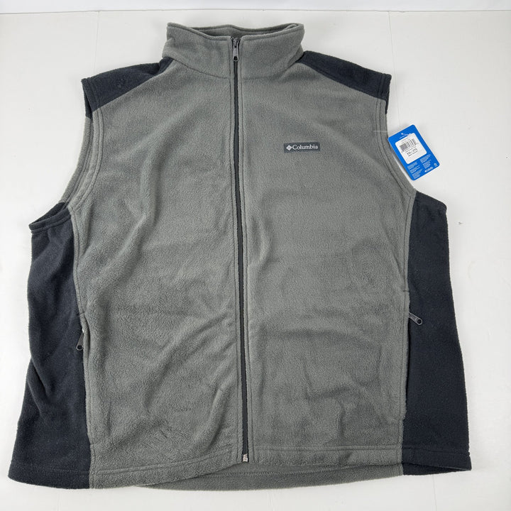 Translation missing: en.Columbia Men's Steens Mountain Fleece Vest - Grill Grey &amp; Black-Size 2XL