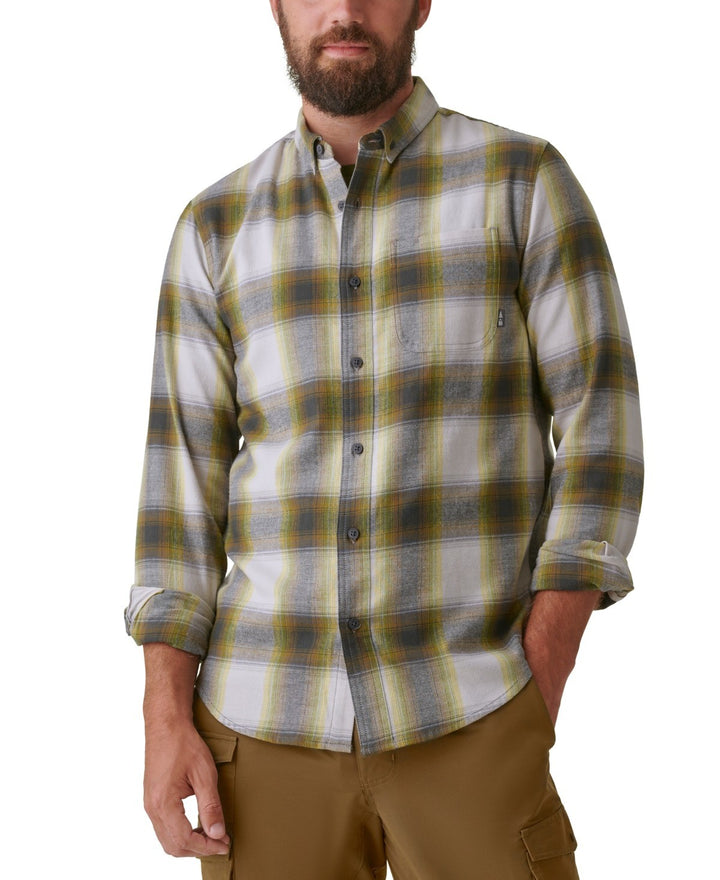 Translation missing: en.Bass Outdoor Men's L/S Hilltop Henley Shirt in Ensign Blue-Medium