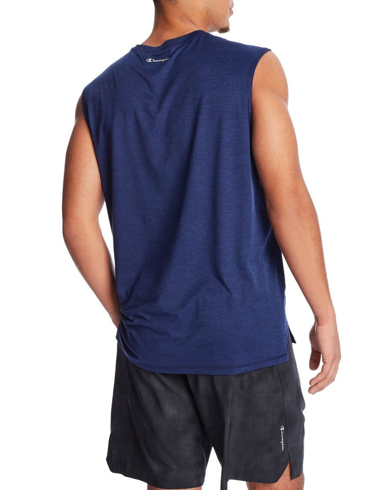 Translation missing: en.Champion Men's 2 Crew Neck Sleeveless Moist Wicking Muscle T-Shirt Grey,Blue-Sm