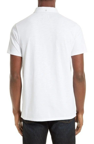 Translation missing: en.The Men's Store at Major Dept Store Cotton Slub Polo Shirt White-XL