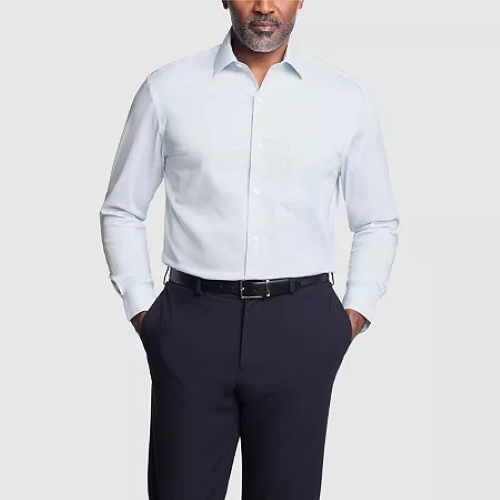Translation missing: en.Van Heusen Men's Regular-Fit Wrinkle-Free Dress Shirt Sky Coral 16-16.5 34/35