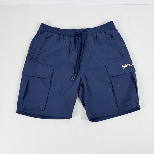 Translation missing: en.AGTAWH Cargo Shorts Size XL Blue Nylon Zipper Pockets 7 in Inseam
