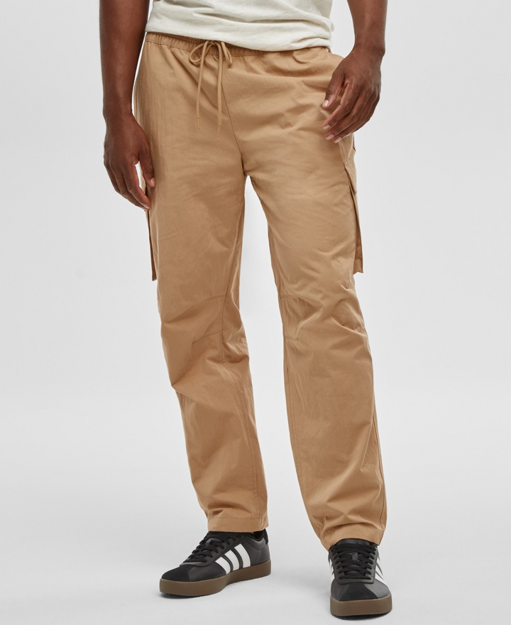 Translation missing: en.Mode of One Mens Pull-On Cargo Jogger Size 2XL Tannin Cotton Nylon Elastic Waist