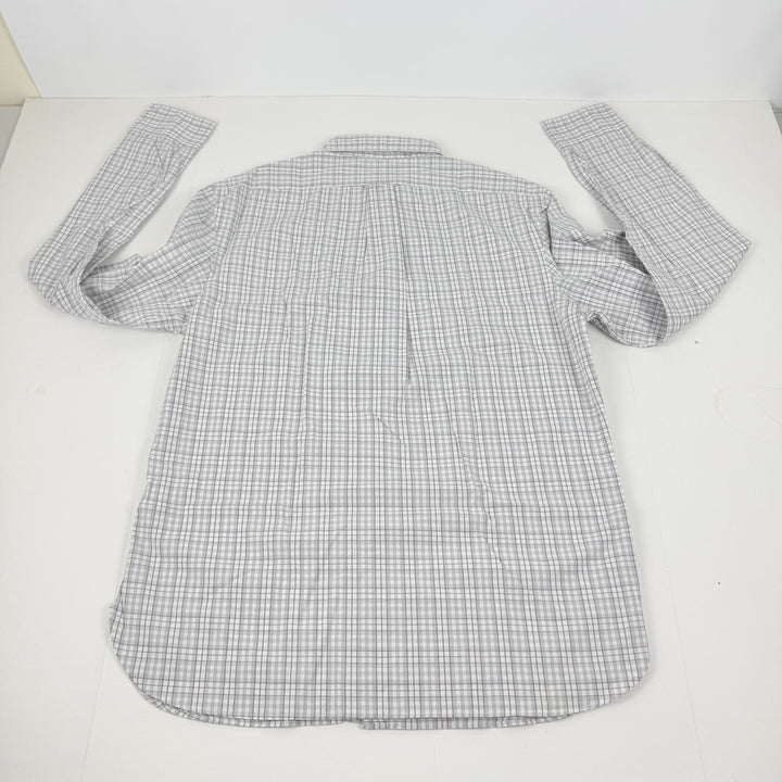 Translation missing: en.The Men's Store  Bi-Color Plaid Classic Fit Shirt Grey-2XL