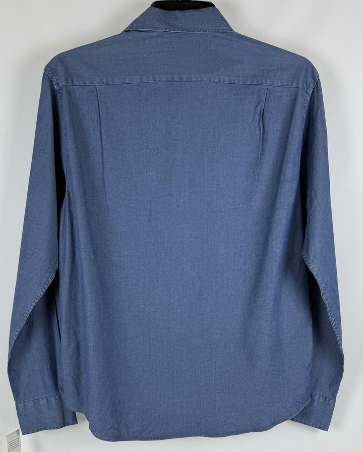 Translation missing: en.Tommy Hilfiger Men's Flex Reg Fit Washed Untucked Dress Shirt Blue-16-16.5 32/33