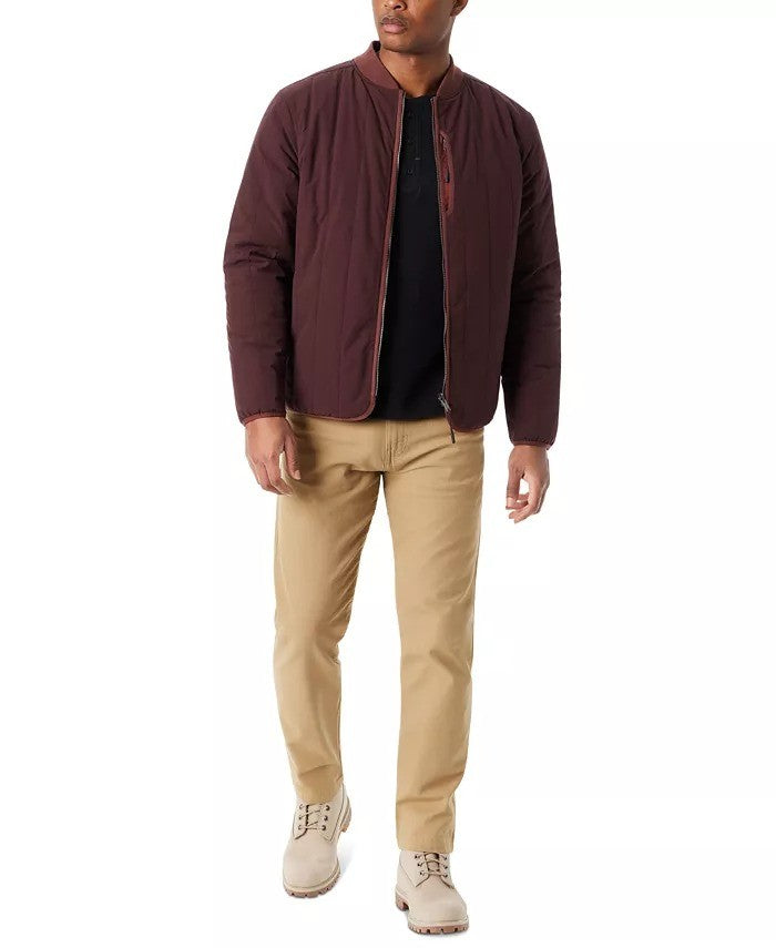Translation missing: en.Bass Outdoor Reversible Jacket Mens XL Rum Raisin Zip Front Liner Warm Tech