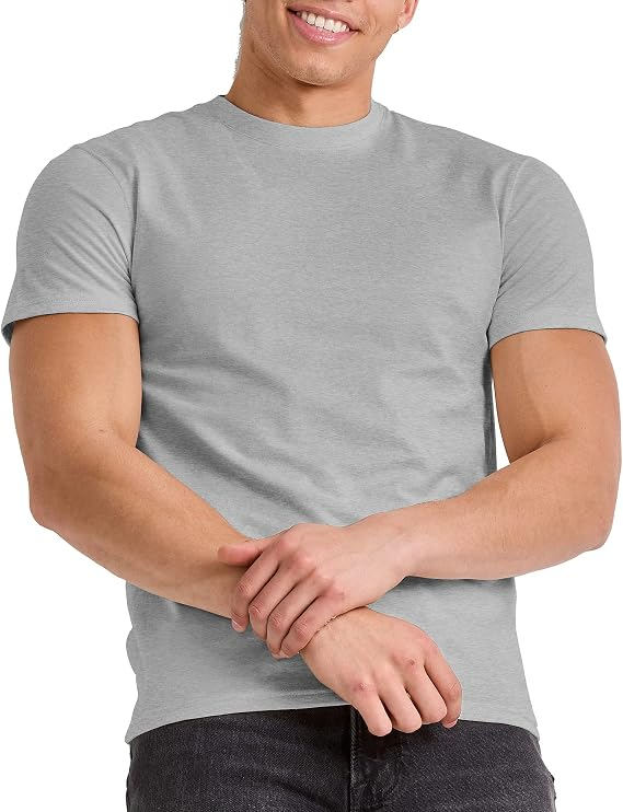 Translation missing: en.Hanes Originals Men's Tri-Blend Short Sleeve T-shirt Slate Silverstone Htr-XL