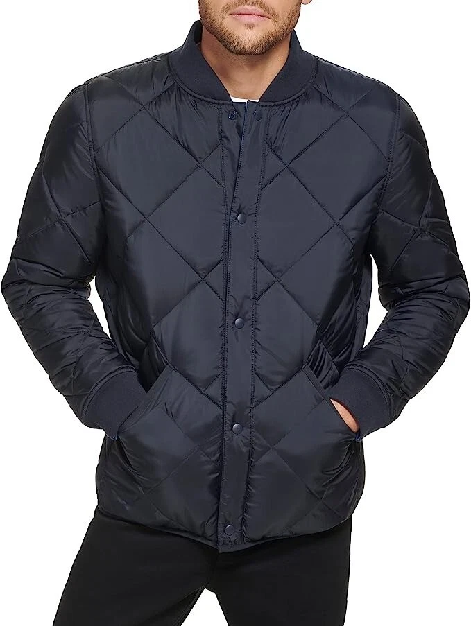 Translation missing: en.Calvin Klein Men's Quilted Jacket Size XL True Navy Reversible Windbreaker