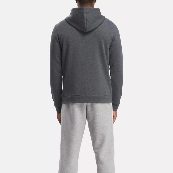 Translation missing: en.Reebok Identity Full-Zipper Sweatshirt Dark Grey Heather Size Small Fleece Logo