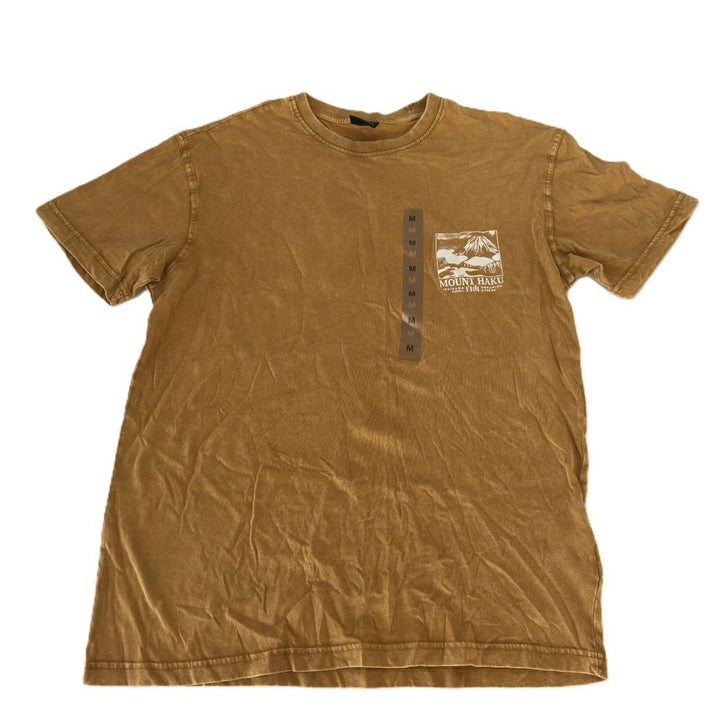 Translation missing: en.Cotton on Men's Premium Loose Fit Art T-shirt - Buckskin Gold, Mount Haku-Medium