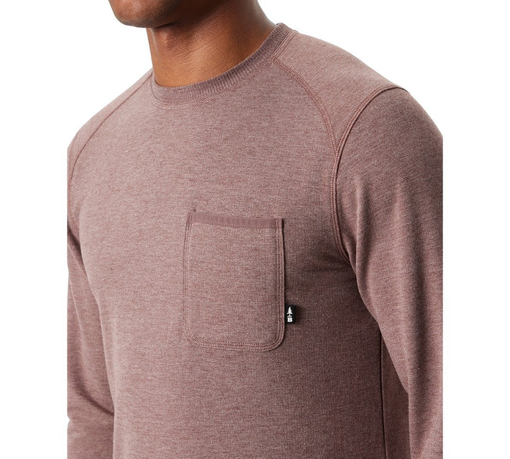 Translation missing: en.Bass Outdoor T-Shirt Men's Size 2XL Rum Raisin Red Long-Sleeve Ribbed Pocket