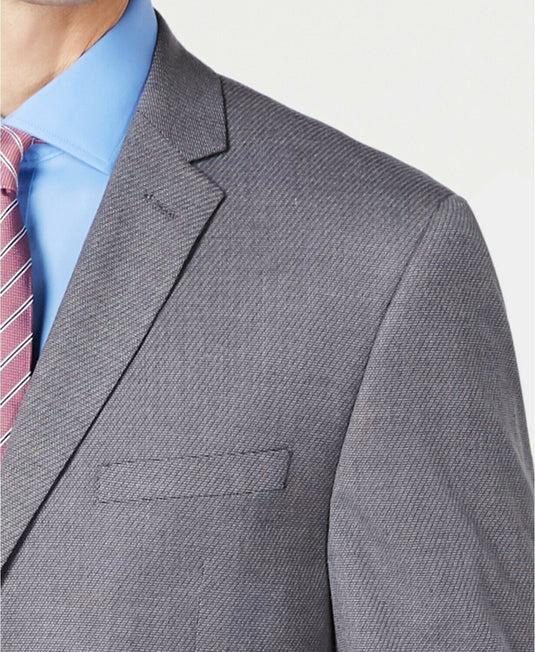 Translation missing: en.Vince Camuto Men's Slim-Fit Stretch Wrinkle-Resistant Suit Jacket Grey-46R