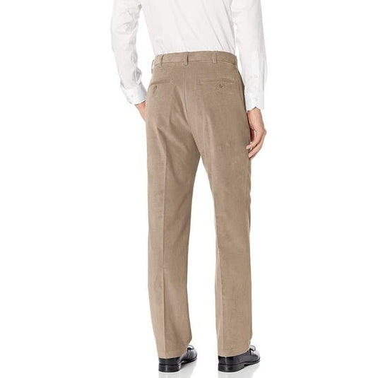 Translation missing: en.Haggar Men's Classic-Fit Stretch Corduroy Pants Cotton Blend - Khaki Color-34x29