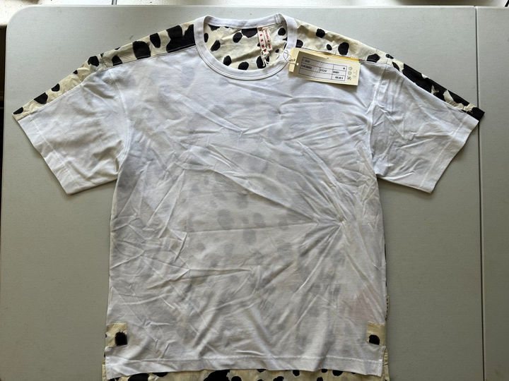 Translation missing: en.Marni Men's Animal-Print Organic Cotton T-Shirt Lily White-EU 46 US Small
