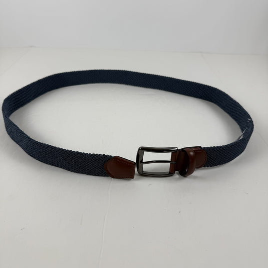 Translation missing: en.Perry Ellis Portfolio Men's Happy Blue Stretch Woven Belt - Denim- Small 30-32W