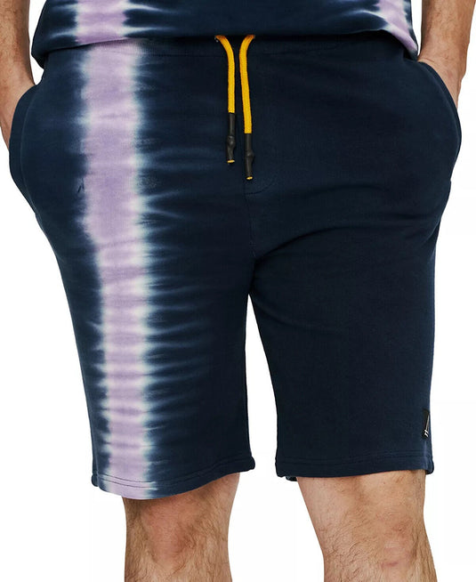 Translation missing: en.elevenparis Tie Dye Cotton Sweat Shorts in African Violet Tie Dye-Size 2XL