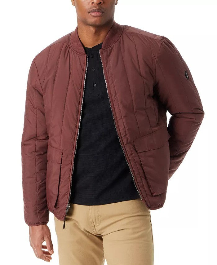 Translation missing: en.Bass Outdoor Reversible Jacket Mens Medium Rum Raisin Zip Front Liner Warm Tech