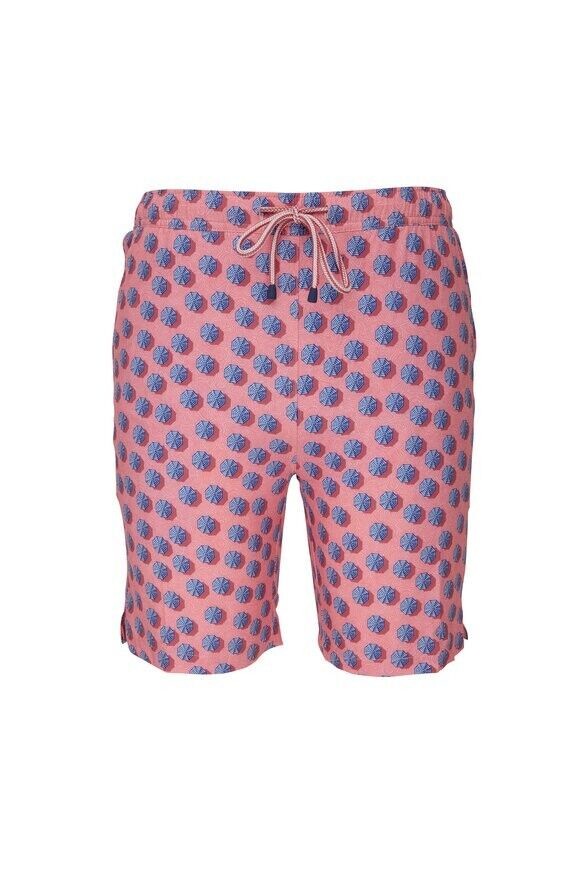Translation missing: en.Peter Millar Men's Ocean City Swim Trunks in Coral Reef -Size Small