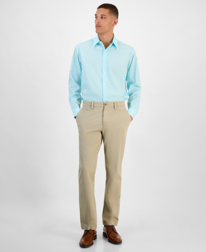 Translation missing: en.Club Room Men's Regular Fit Solid Dress Shirt Cotton Blend Mint Green-3XL