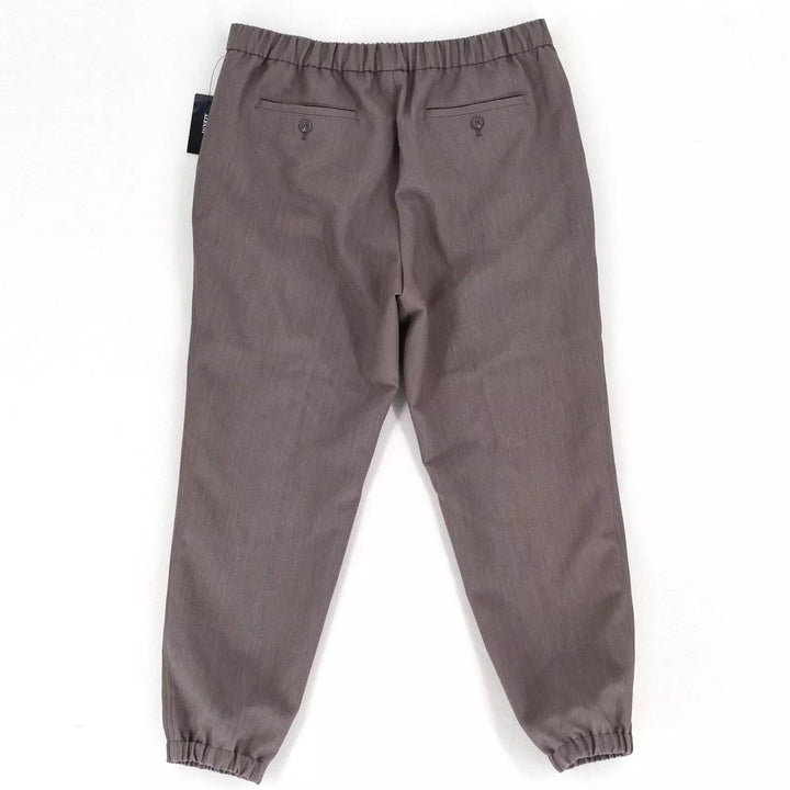 Translation missing: en.Alfani Men's Regular-Fit Stretch Pleated Joggers Bolgio Taupe Heather-Small