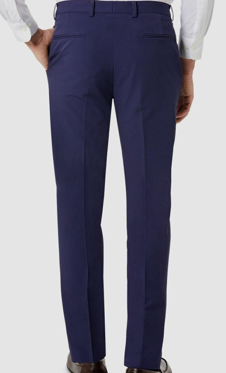 Translation missing: en.Michael Kors Montego Men's Modern-Fit Tech Stretch Solid Suit Pants Blue-34/30